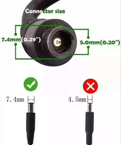 آداپتور لپ تاپ دل 19.5V-3.34Aسرریز سوزندار